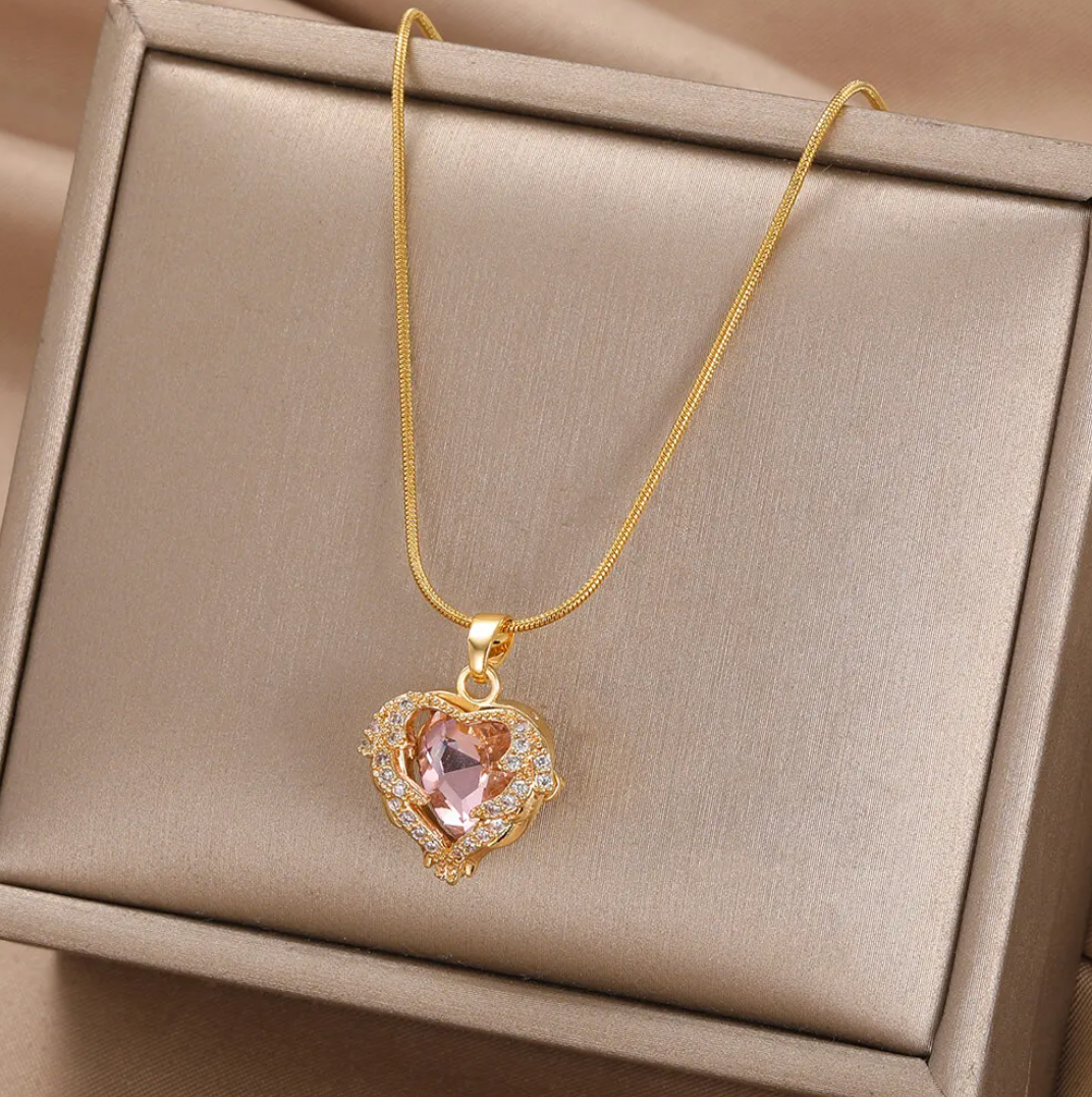 18K Gold Plated Bracelet with Multiple Hearts