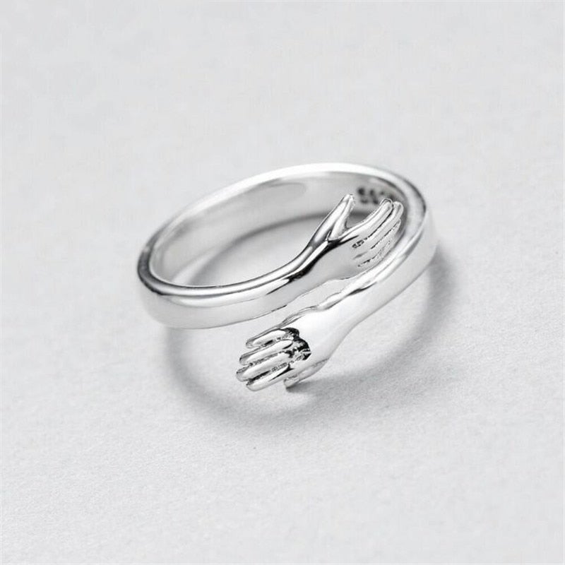 Adjustable Embrace Silver Ring
