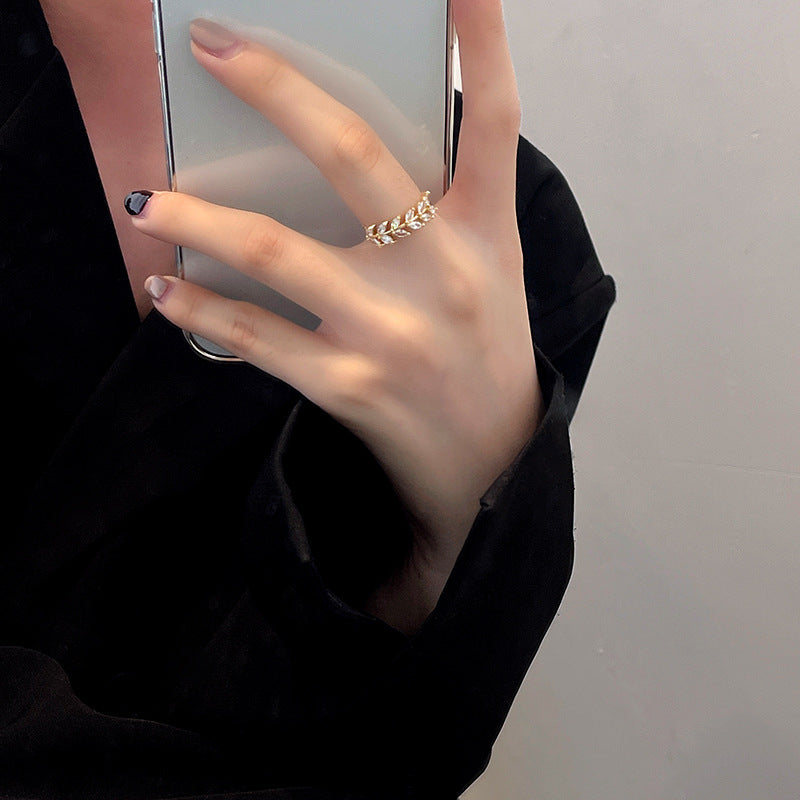 Matilda Gold Olive Ring