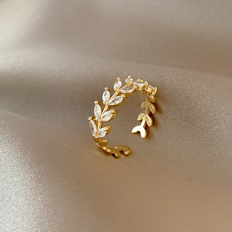 Matilda Gold Olive Ring