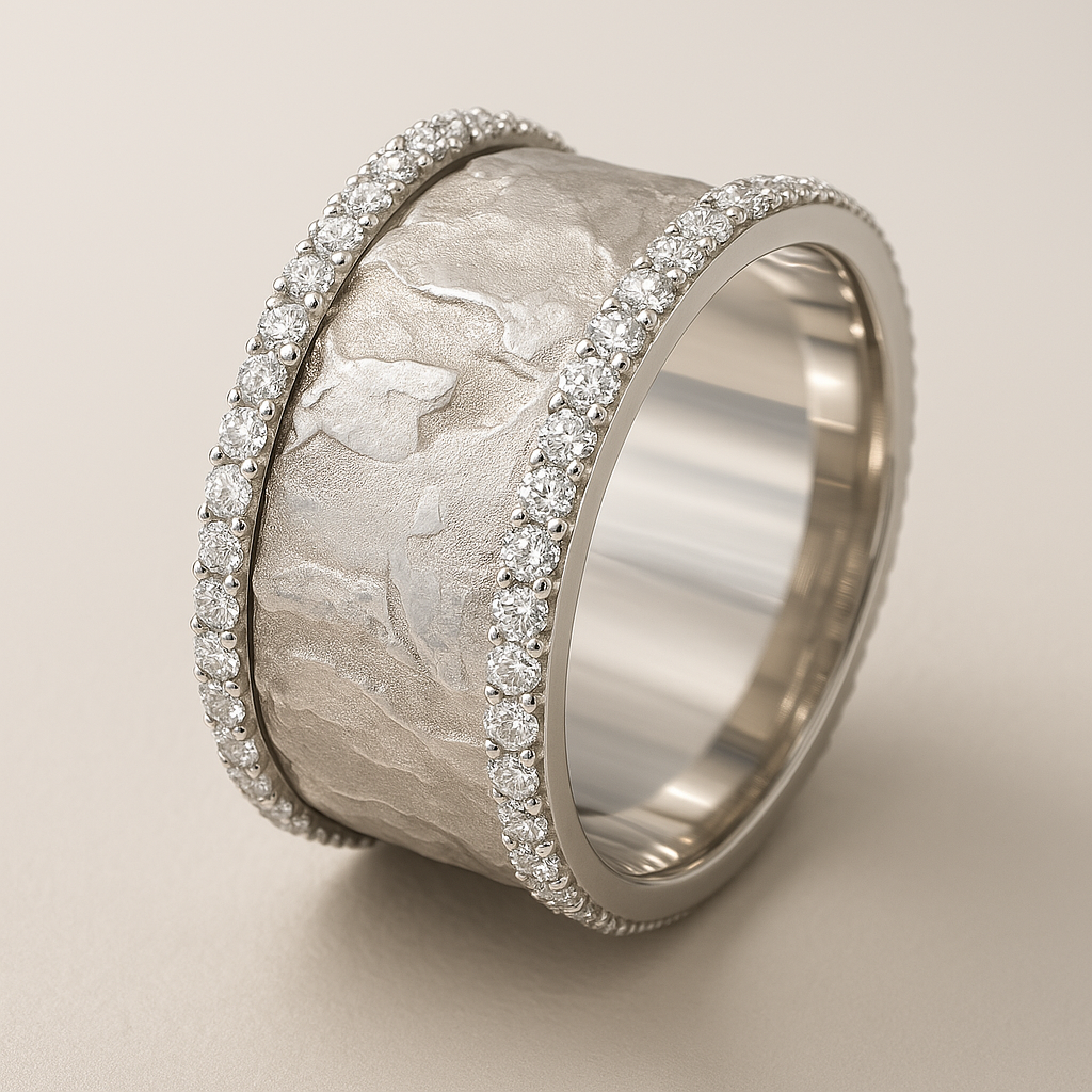 Vintage Silver Zirconia Ring