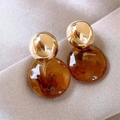AurÃ©lie Amber Drop Earrings | Gold