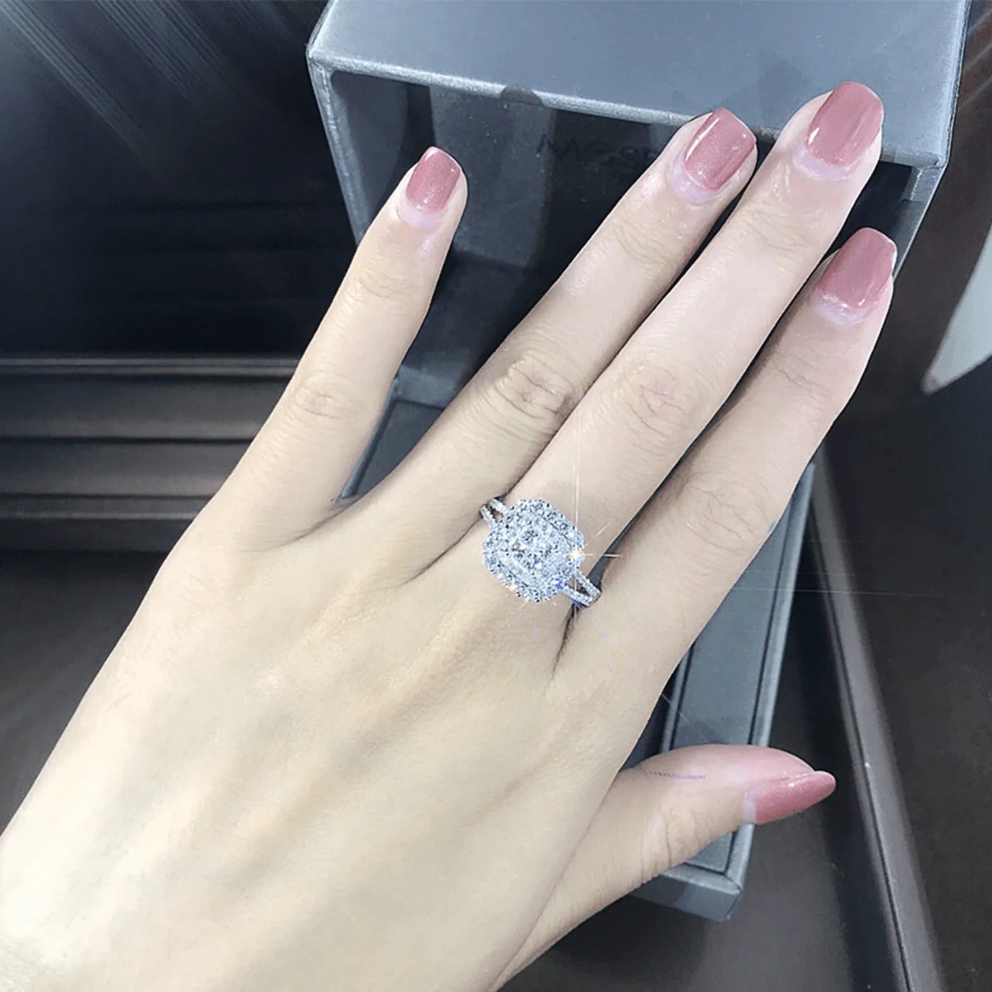 Gabrielle Square Cushion Ring