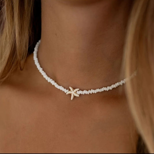 Bohemian Starfish Summer Necklace
