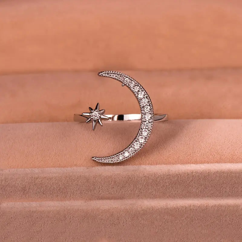 Bohemian Crescent Moon Ring