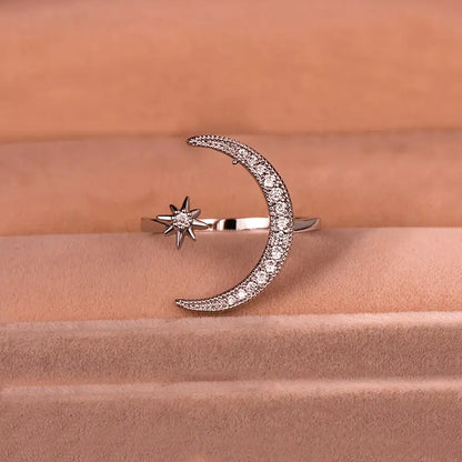 Bohemian Crescent Moon Ring