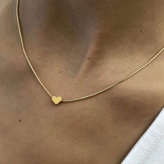 Mini Gold Heart Necklace