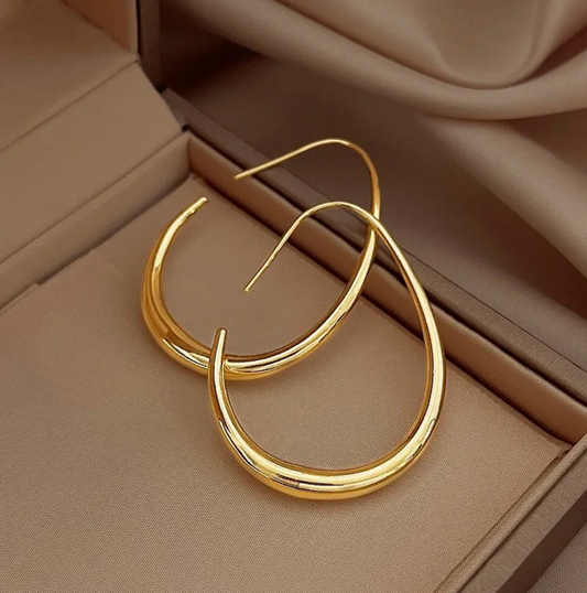 Large 18K Gold Earrings