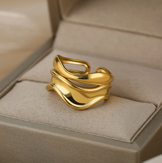 18K Gold Plated Imperial Ring