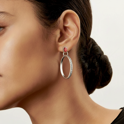 Vintage Boho Onyx Earrings