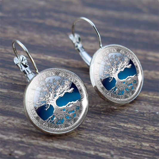 Tree of Life Silver Earrings