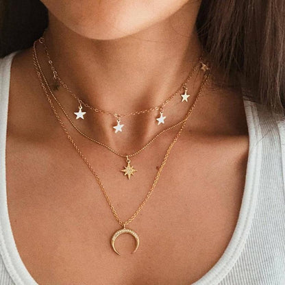 Moon Silver Necklace