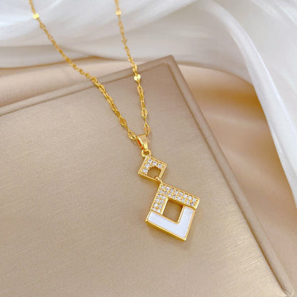 Geometric Gold Necklace