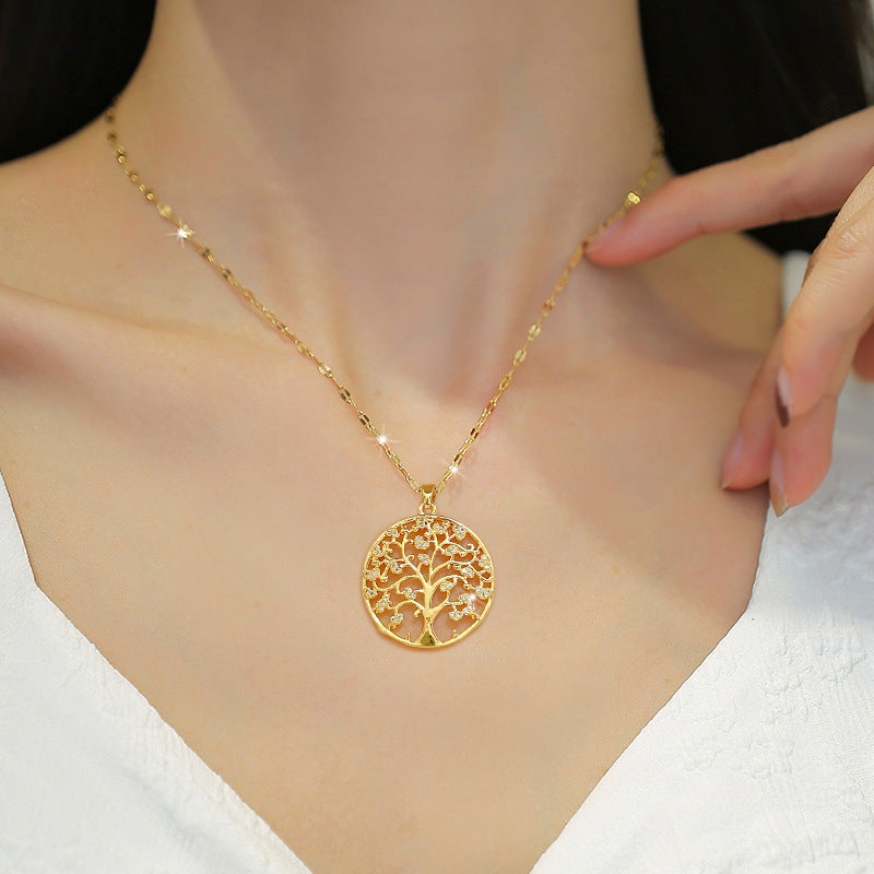 Lilia Tree of Life Gold Necklace