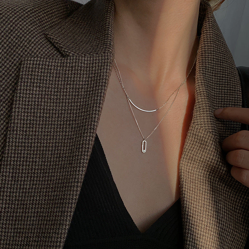 Gia Overlapping Crystal Necklace