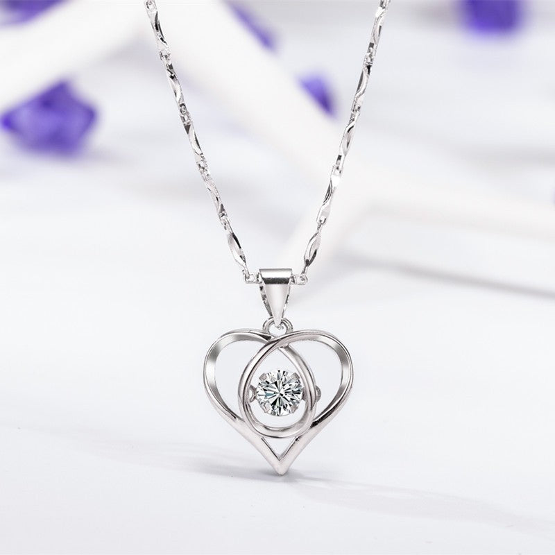 Enmity Heart Necklace with Zirconia