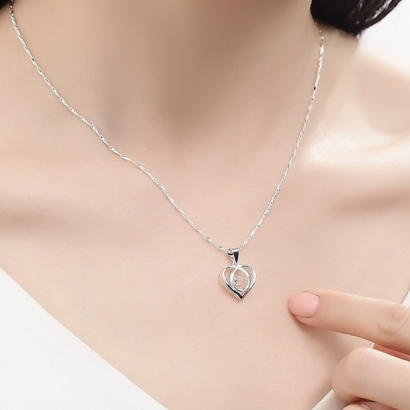 Enmity Heart Necklace with Zirconia