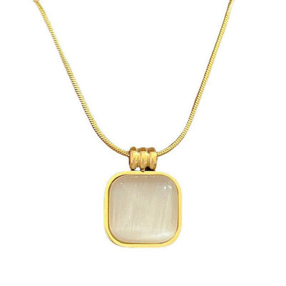 Rousseau Gold Opal Necklace