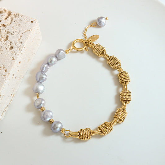 Regalia Gold Pearl Bracelet