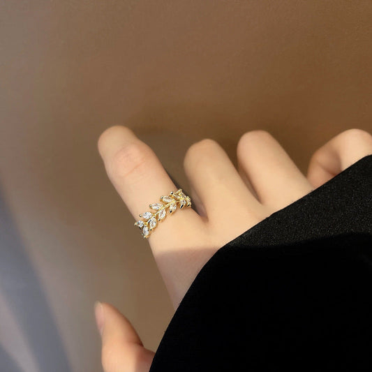 Matilda Gold Olive Ring