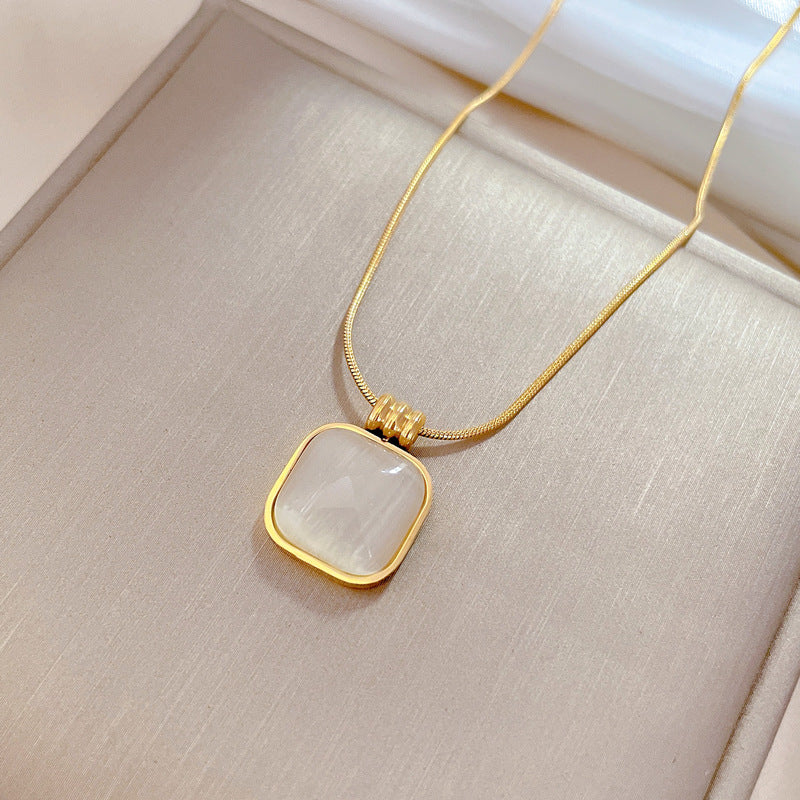 Rousseau Gold Opal Necklace
