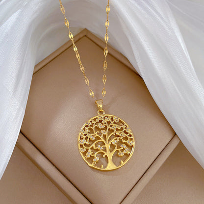 Lilia Tree of Life Gold Necklace