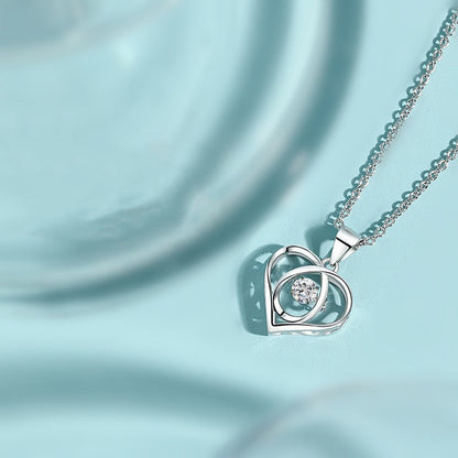 Enmity Heart Necklace with Zirconia