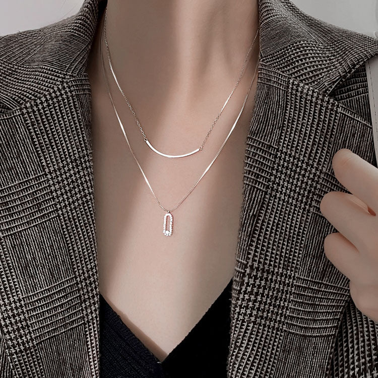 Gia Overlapping Crystal Necklace
