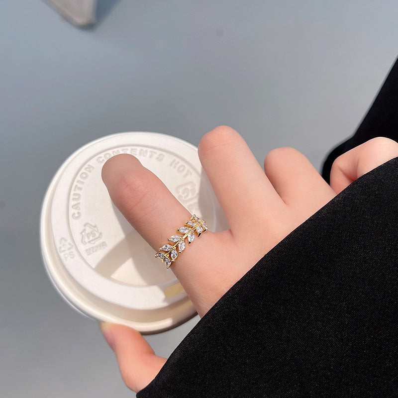 Matilda Gold Olive Ring