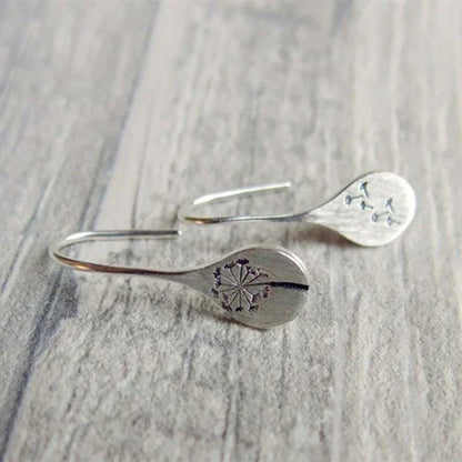 Vintage Flower Earrings in 925 Silver