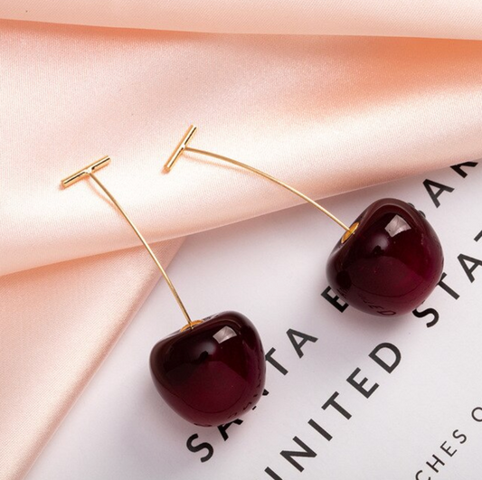 Luxury Red Cherry Earrings