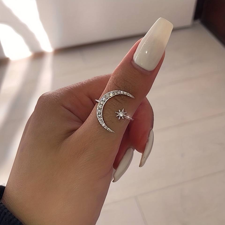 Bohemian Crescent Moon Ring