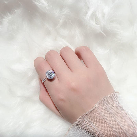 Anxiety Spinner Ring with Zirconia