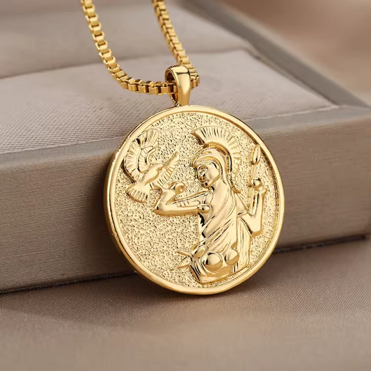 Athena Goddess of Wisdom and Courage Necklace