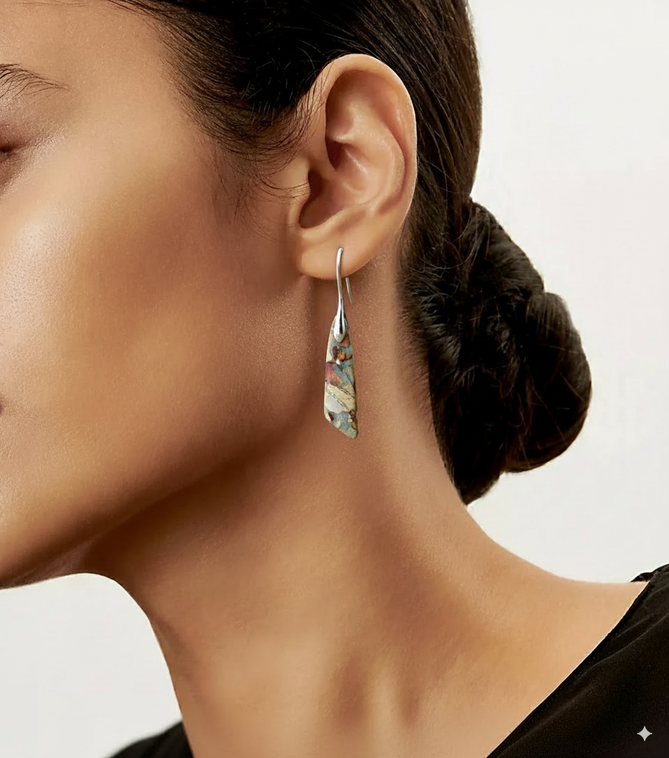 Vintage Natural Stone Earrings