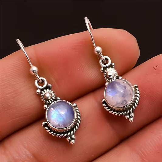 Elegant Moonstone Drop Earrings