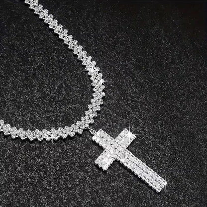 Multi-Layer Rhinestone Necklace