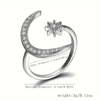 Bohemian Crescent Moon Ring