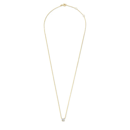ClÃ©a Moissanite Stone Necklace | Gold