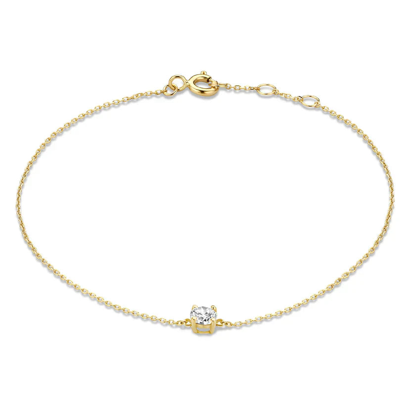 Clea Stone Bracelet | White Gold