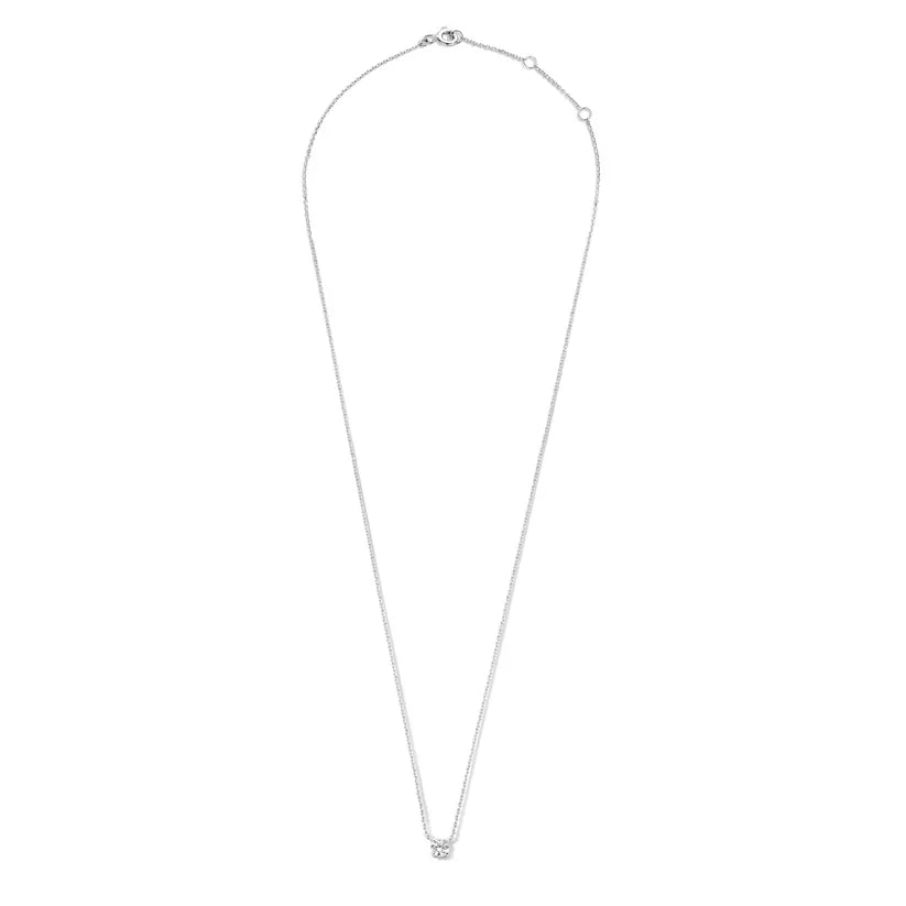 Clea Stone Necklace | White Gold