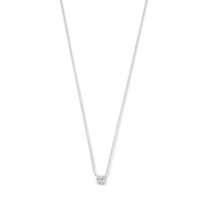 Clea Stone Necklace | White Gold