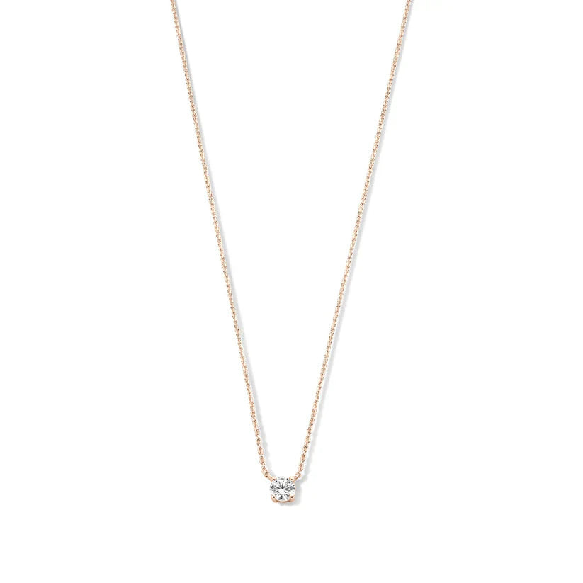 ClÃ©a Moissanite Stone Necklace | Gold
