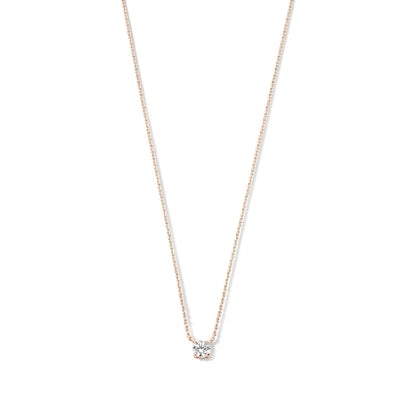 ClÃ©a Moissanite Stone Necklace | Gold