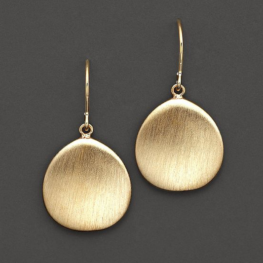 Vintage Gold Plaque Earrings