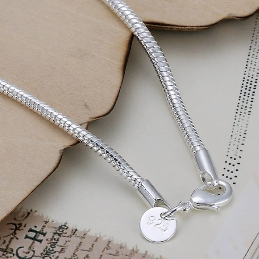 Simple 925 Silver Bracelet with Candle Holder