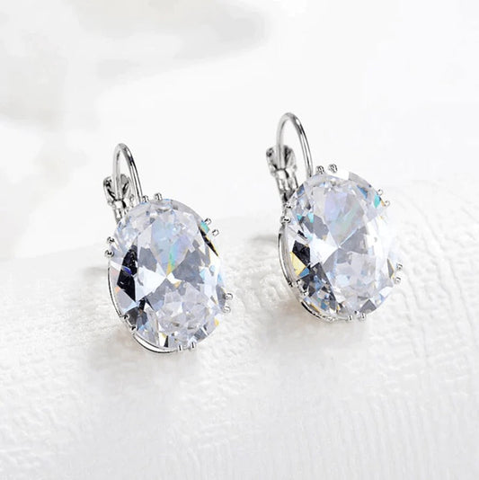 Ivy Oval Cut Earrings