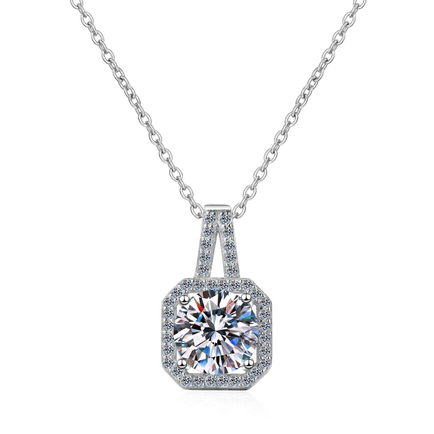 Olivia Cushion Cut Necklace